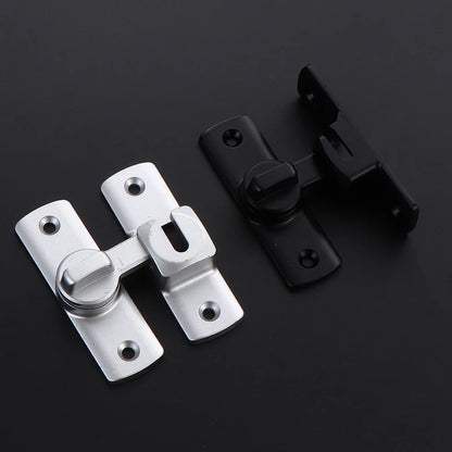 New Punch-free Hasp Latch Door Lock Black Cabinet Locks Kids Safety Lock  Sliding Door Anti-pried Hook Lock Hardware