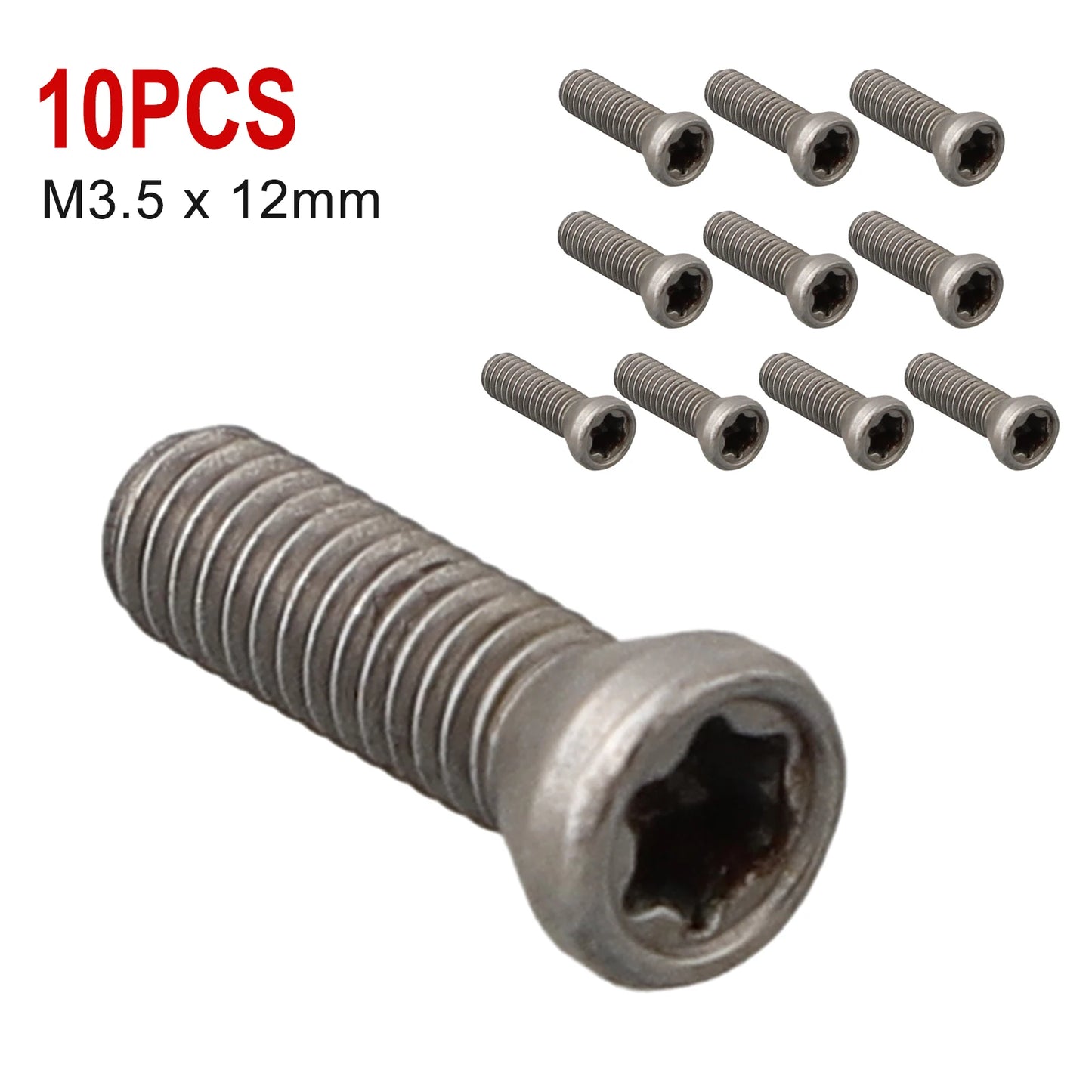 Torx Steel Screws M2.5 x 7mm / M2.5 x 6mm for CNC Lathe Tools and Carbide Insert Replacement