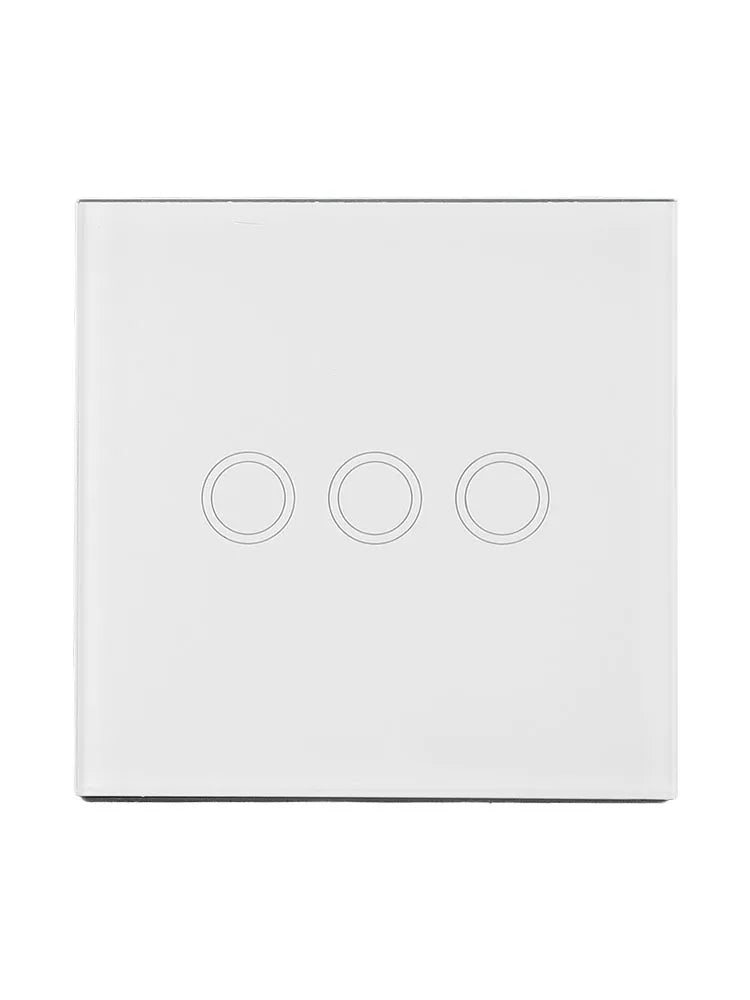 Contemporary 3 Gang Touch Light Switch Engineered to Work Seamlessly With All Your Lighting Fixtures in Any Location