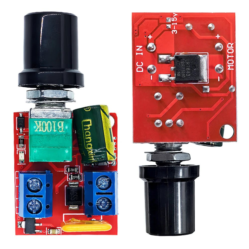 PWM Mini DC Motor Speed Controller Module 3V-35V 5A 90W Adjustable Regulator & LED Dimmer