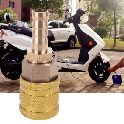 8mm Car Tire Valve Clip Solid Brass Nozzle Clamp Inflation Pump Adapter Air Chuck Inflator Quick Connector Tire Accessories 2pcs