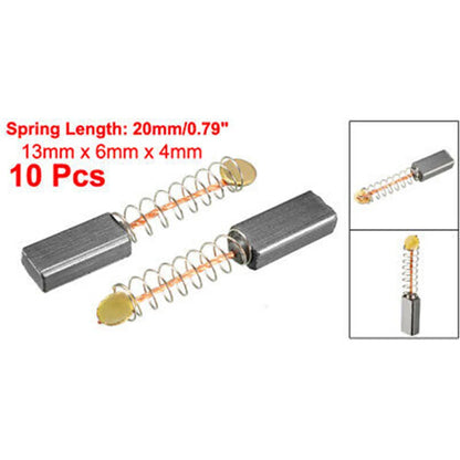 Carbon Brushes Kit 13×6×4mm for Electric Motors, High-Quality Replacement for Power Tool Accessories