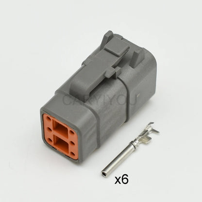 DTM06-6S DTM04-6P 6 Pin Waterproof Automotive Wire Connector with Pins ATM06-6S ATM04-6P