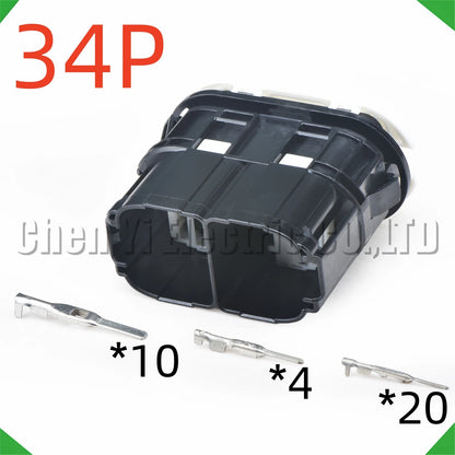 17 Pin 34 Pin Automotive Door Wire Harness Connector Plug 6098-6595 6098-6596 6098-6597 for Ford Focus BK2T-14603