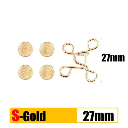 Adjustable Waist Extender Button Set for Jeans No-Sew Buckle 5/1Set