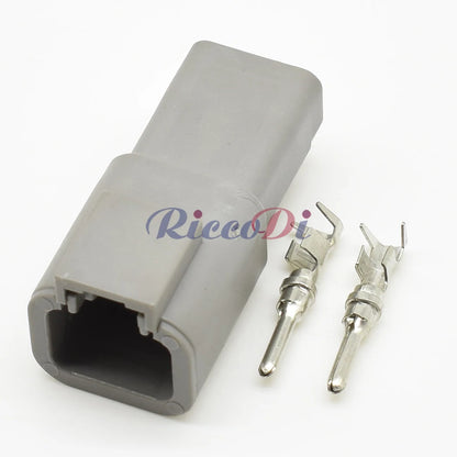2 Pin 2.3mm DTP Series Waterproof Connector DJ70210Y-2.3-11/21 PA66 Male Female Automotive