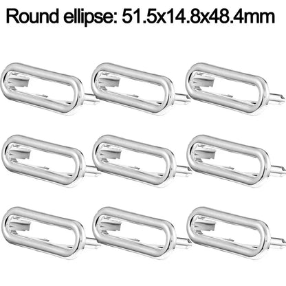 1/10PCS Sink Overflow Cover Round Ceramic Wash Basin Overflow Ring Trim Hollow Hole Bath Insert Replacement Bathroom Accessories