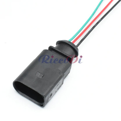 3-Pin Waterproof Electrical Wire Connector 1J0973703 Temp Sensor Socket Plug for AUDI A4 A6 AVK VW Automotive