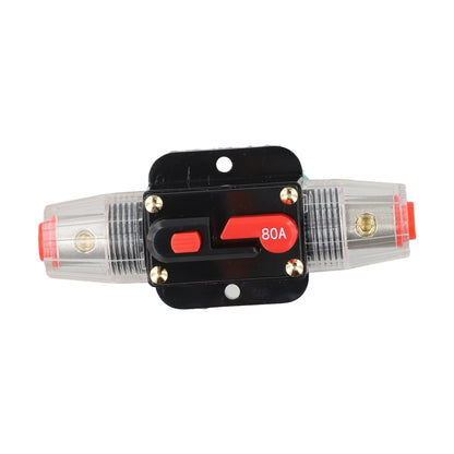 12V-24V DC Auto Inline Fuse Breaker Battery Safety Audio System Protection Overload Protection Device Temperature Resistance