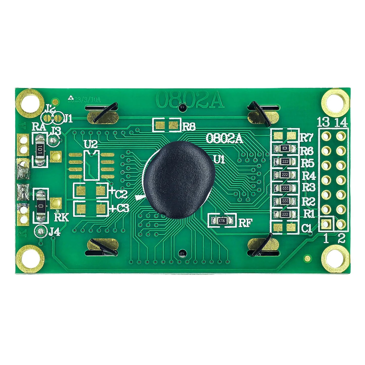 LCD0802 8x2 Character LCD Display Module 3.3V 5V Blue Green Screen LCM for Arduino and DIY Projects