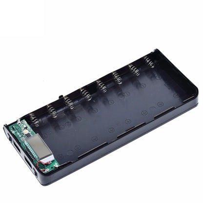 5V Dual USB 8x18650 Battery Box DIY Power Bank Case for Mobile Devices