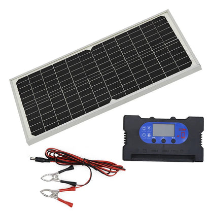 17W Monocrystalline Solar Panel Providing 5V 12V 18V Output Suitable for Battery Charging and Drive Controller Use