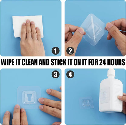Double-Sided Adhesive Wall Hook on Hangers Stickers Hooks Wall Mount Self Adhesive Hook in the Bathroom For Kitchen Organizer