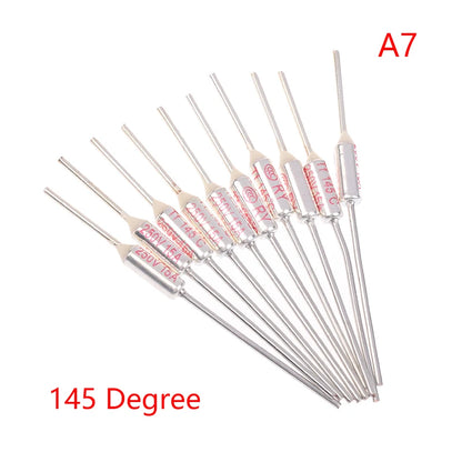 10Pcs RY Thermal Fuse 15A 250V Temperature Cutoff 121C–192C