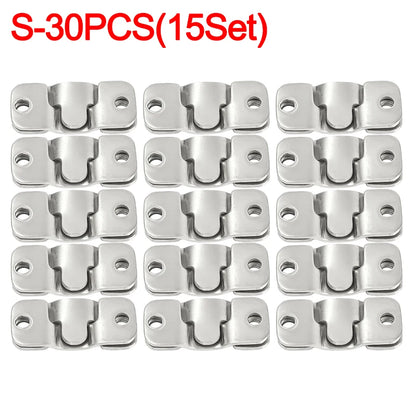 Picture Frame Hooks Stainless Steel Wall Hanger 30/2PCS