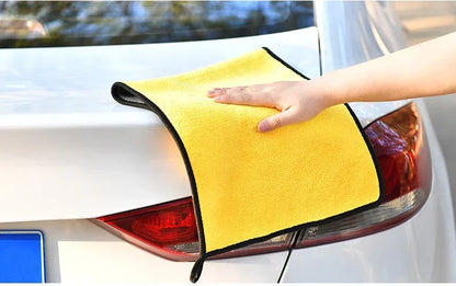Thick Microfiber Car Cleaning Towels Double Layer Absorbent Cloth