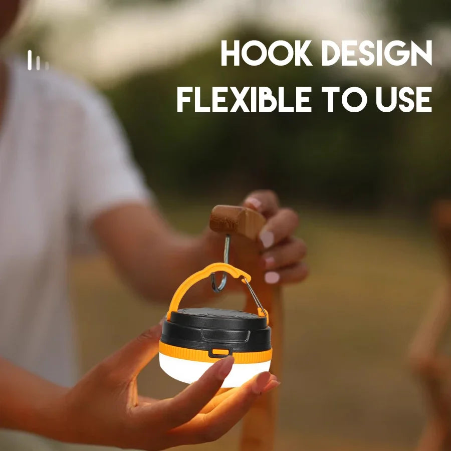 Portable LED Camping Light 3 Lighting Modes Use 3*AAA Battery Camp Lamp For Outdoor Waterproof Camping Hiking Emergency Lantern