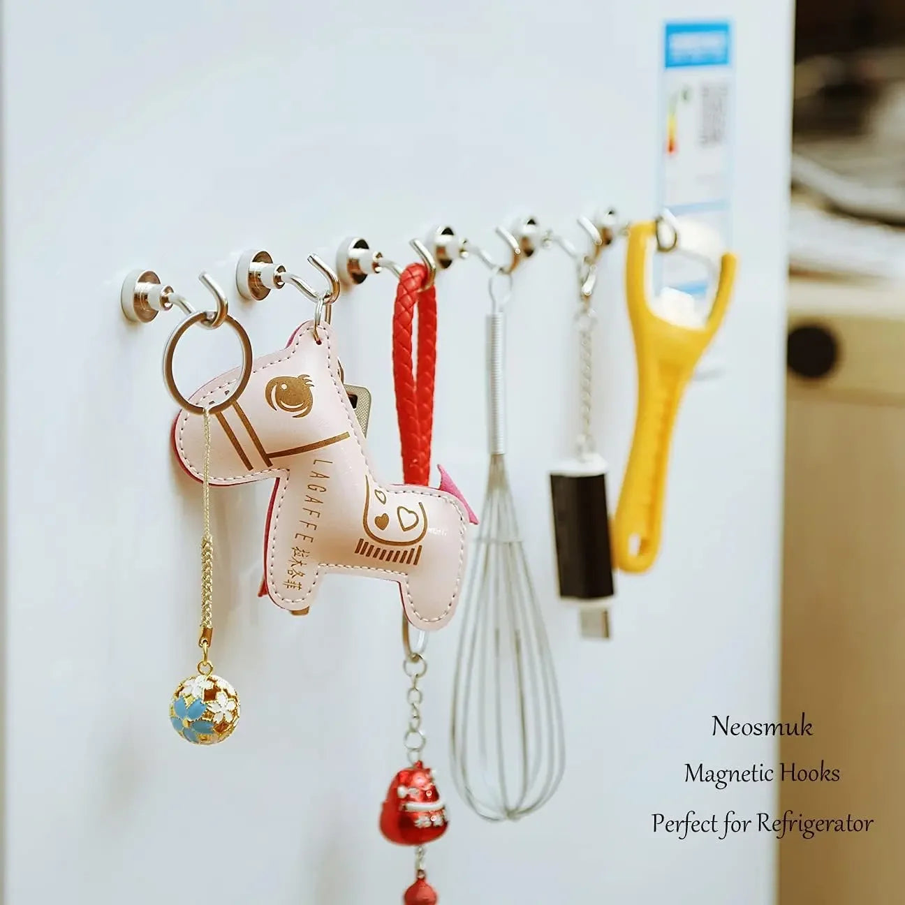 50/1PCS Strong Magnetic Hook Multi-Purpose Storage Hooks Home Kitchen Bar Storage Hooks Key Storage Hooks Home Bathroom Hangers