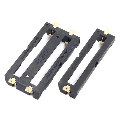 18650 Battery Holder Box Case with Bronze Pins for Single or Series Batteries