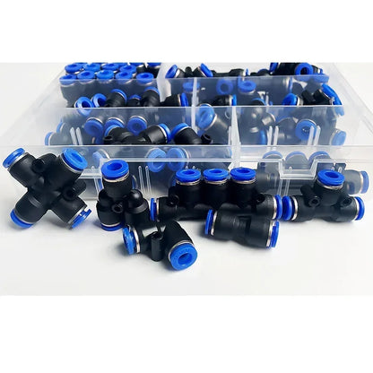 PU-6 PE-6 PZA-6 PY-6 PV-6 PG-6 PK-6 Pneumatic Fitting Kit 6mm Outer Diameter Hose Pipe Tube Air Connectors