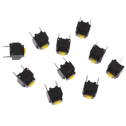 10pcs 6*6*7.3mm Mute Button Silent Switch Micro Mouse Button Switch