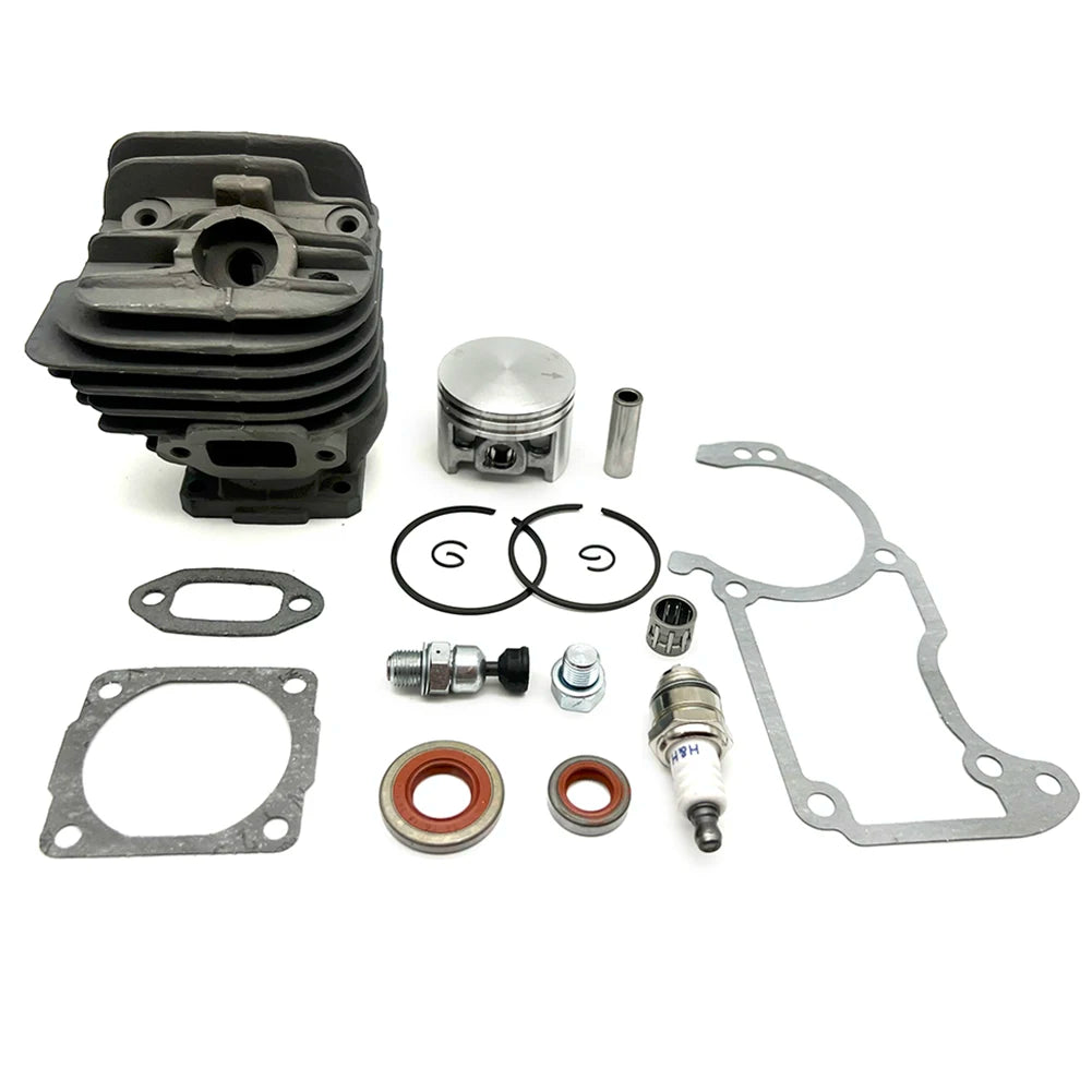 Cylinder Piston Set For Stihl 026 MS260 MS 260 44 Mm Incl Sealing Set And  Plugs Cylinder Exhaust Gasket Kit Garden Tool Parts