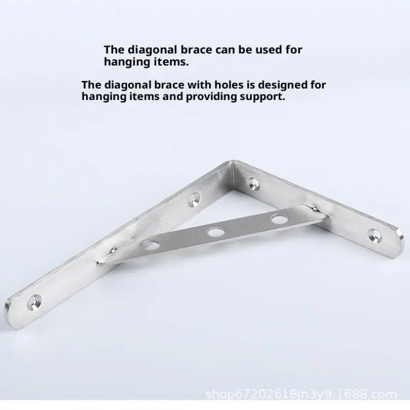 2Pcs Angle Bracket Heavy Duty For Wall Angle Bracket Stainless Steel L Type Bracket
