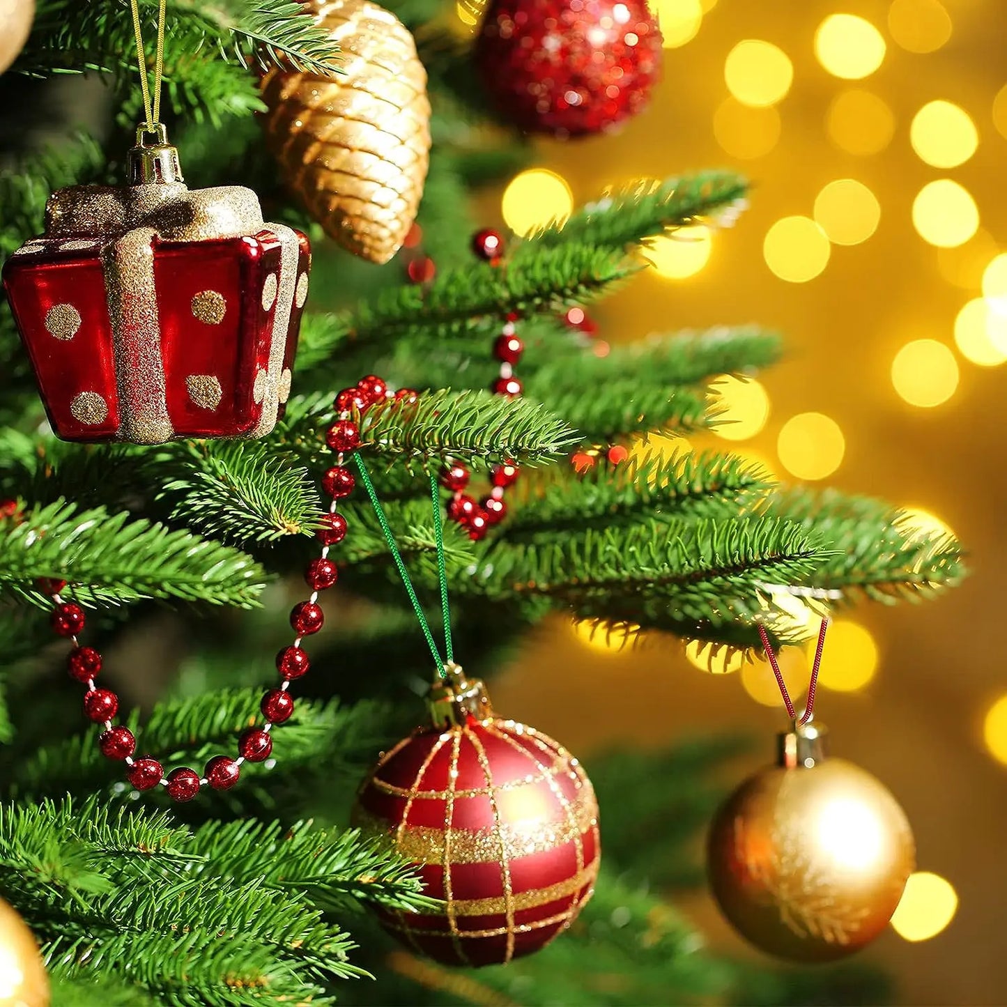 Christmas Tree Ornament Hanger Strings with Snap Locks 20cm