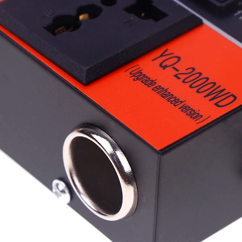 New Car Inverter Car Power Inverter 2000W  DC 12V/24V To DC 110V/220V Converter Trip 4 USB Overload Protection