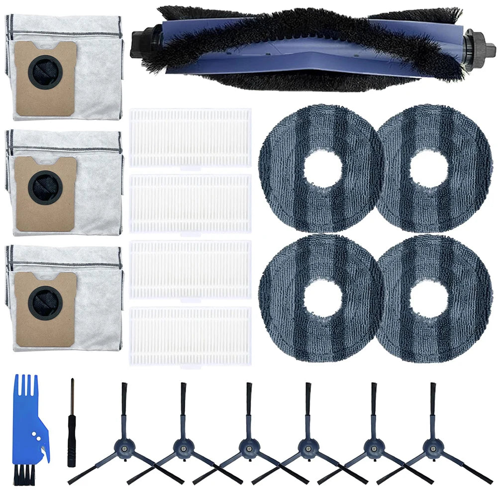 Home Maintenance As Shown Robot Vacuum Components Large Capacity Dust Bags For Disposal Replacement Brush Kit Sturdy Dust Bags