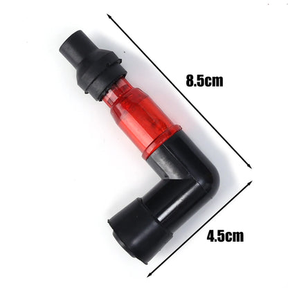 Motorcycle Ignition Spark Plug Cap – Universal High-Pressure Elbow Spark Plug Cap for Motorcycle Modification Accessories