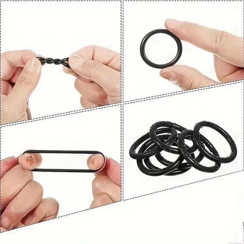 225PCS Black Rubber O-Ring Assortment — 18 Sizes Washer Gasket Sealing Kit for Faucet, Hose &amp; Valve