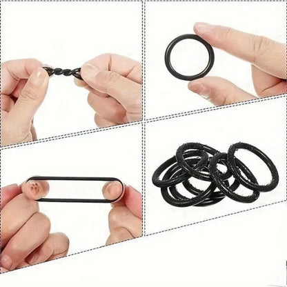 225PCS Black Rubber O-Ring Assortment — 18 Sizes Washer Gasket Sealing Kit for Faucet, Hose &amp; Valve