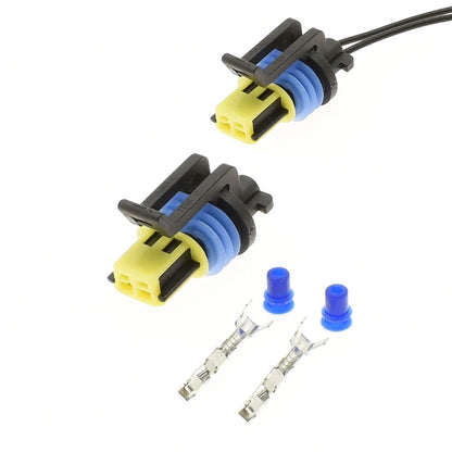 2 Pin Turn Signal Side Lamp Connector 15336024 DJ7022YA-1.5-21 with Terminals Automotive