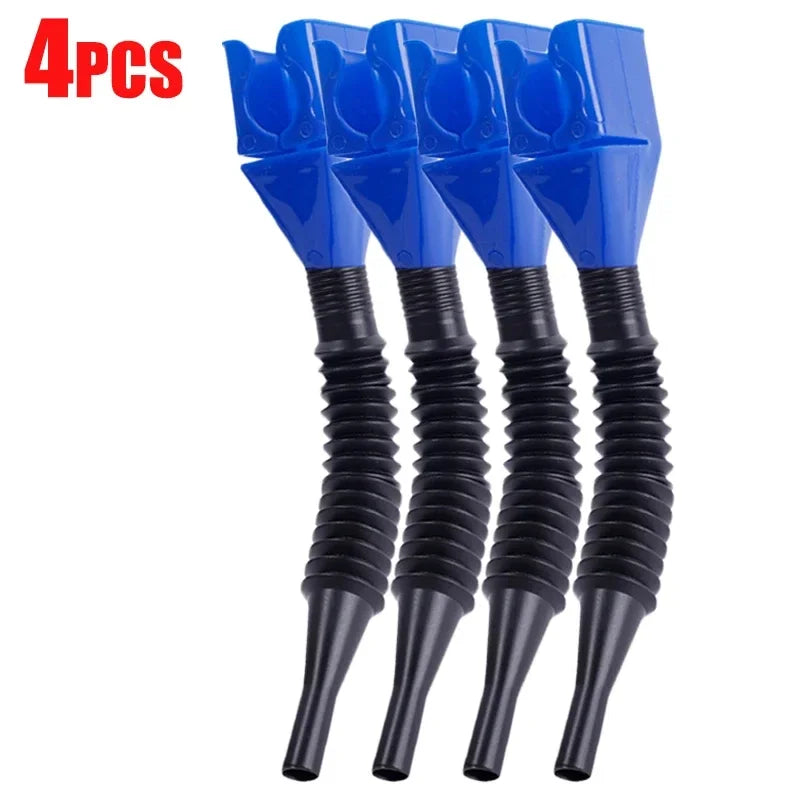 Telescopic Car Refueling Funnel – Universal Foldable Transfer Funnel for Engine Oil & Gasoline (1/2/4PCS)