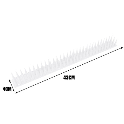 Plastic Bird Deterrent Spikes Anti-Climb Anti-Pigeon Cat Proof Set for Outdoor Roof Fence Ledge Guard Garden Humane Pest Control