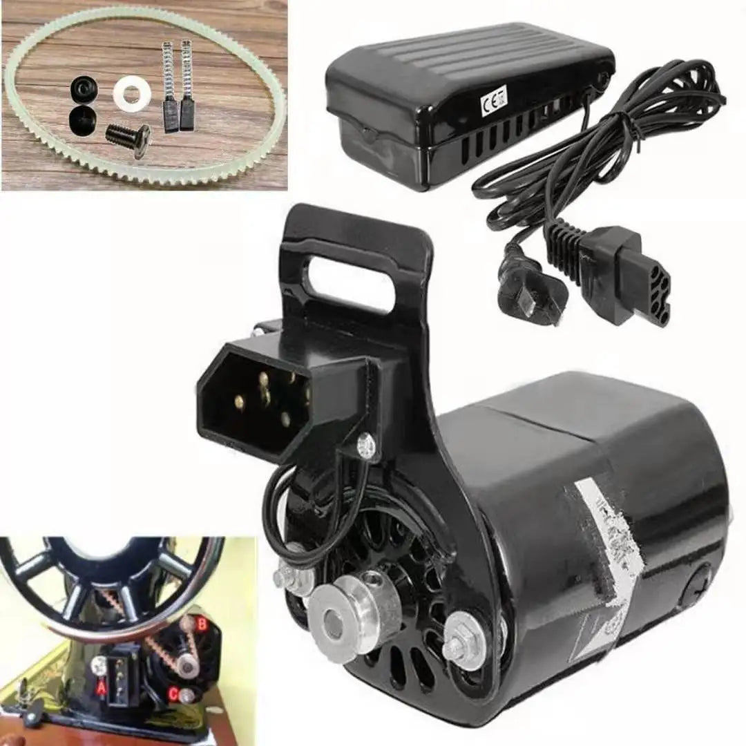 1stes Home Sewing Machine Motor Kit Household Sewing Machine Motor Kit With Foot Pedal Control Switch 180W 110V/220V