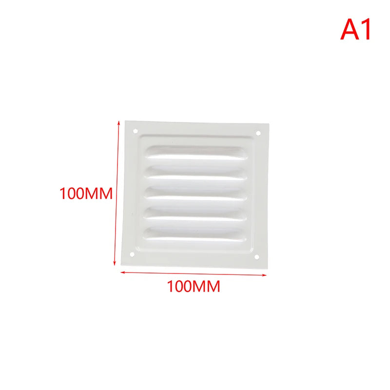 100-250mm Aluminum Alloy Air Vent Grille Square Vent Cover Exhaust Net