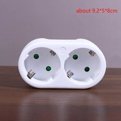 16A Plug Adapter Travel Charging German Standard Power Converter For Portugal Turkey 1 To 3 Plug EU Socket Adapter With Switch