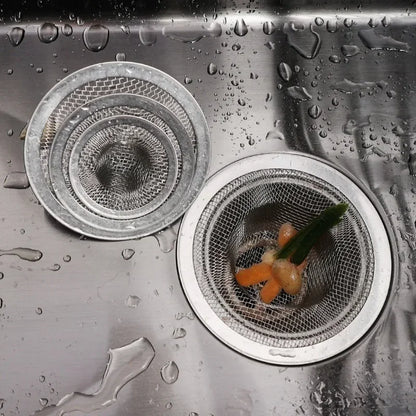 20x Stainless Steel Sink Filter Kitchen Bathroom Floor Drain Mesh Filters Drain Basket Waste Screen Hole Trap Strainer Stopper