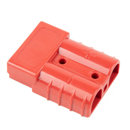 50A Anderson Plug Connector 600V Grey Red Straight Plug for Solar Cable, Ships Yachts RVs, 6AWG