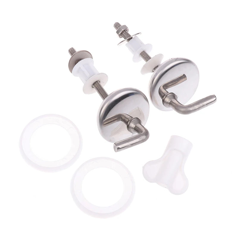 Toilet Seat Hinge Connector Stainless Steel Mounting Parts 2pcs