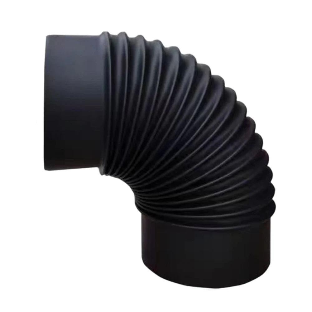 Stainless Steel Elbow Pipe 90 Degree Angle for Fireplace and Stove to Optimize Smoke Flow and Ventilation Setup