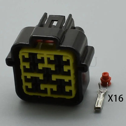 FW-C-16M-B / FW-C-16F-B Automotive 16-Pin Waterproof Wire Socket — Furukawa Male & Female Connector with Cables