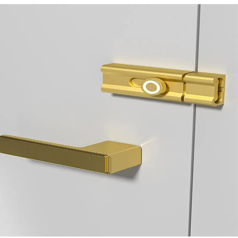 No Punching Door Lock Buckle Anti-Theft Latch Adhesive Hardware