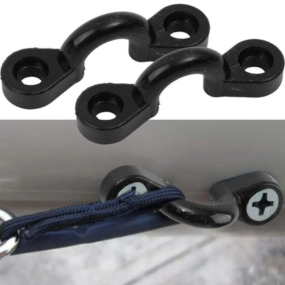 20/5Set Kayak Clips – Inflatable Boat Deck Rigging Fixed Eye Kit for Marine Boat, Rowing & Aquatic Sports Accessories
