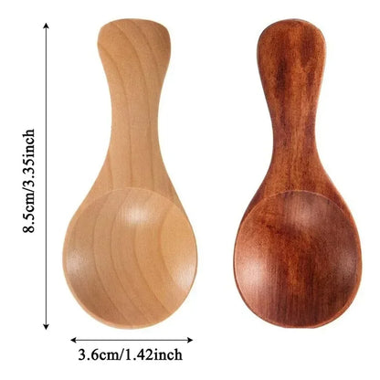 Small Wooden Spoon Tea Honey Coffee Condiment Mini Spoon 10/1PCS