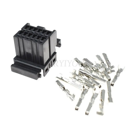 12 Pin Window Lifter Assembly Connector 174058-2 174045-2 DJ7121C-1.2 PA66 Black Socket