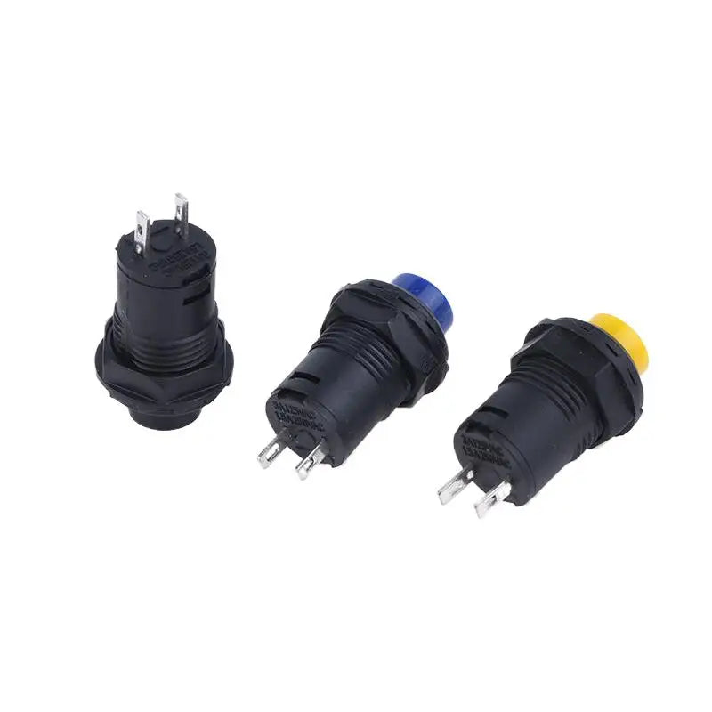 10pcs DS-428/427 12mm Push Button Switch – Self-Lock & Momentary Pushbutton Switch OFF-ON 1.5A/250VAC