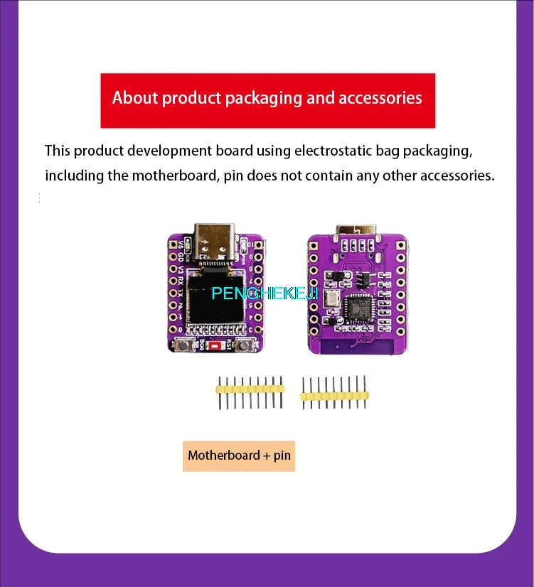 ESP32-C3 SuperMini Development Board with 0.42" OLED Module and Ceramic Antenna WiFi Bluetooth